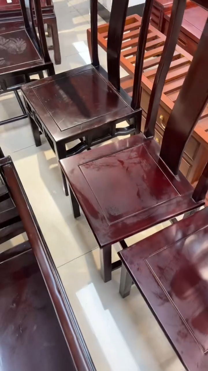 【闪购商品】花梨木类家具瑕疵福利椅子4条