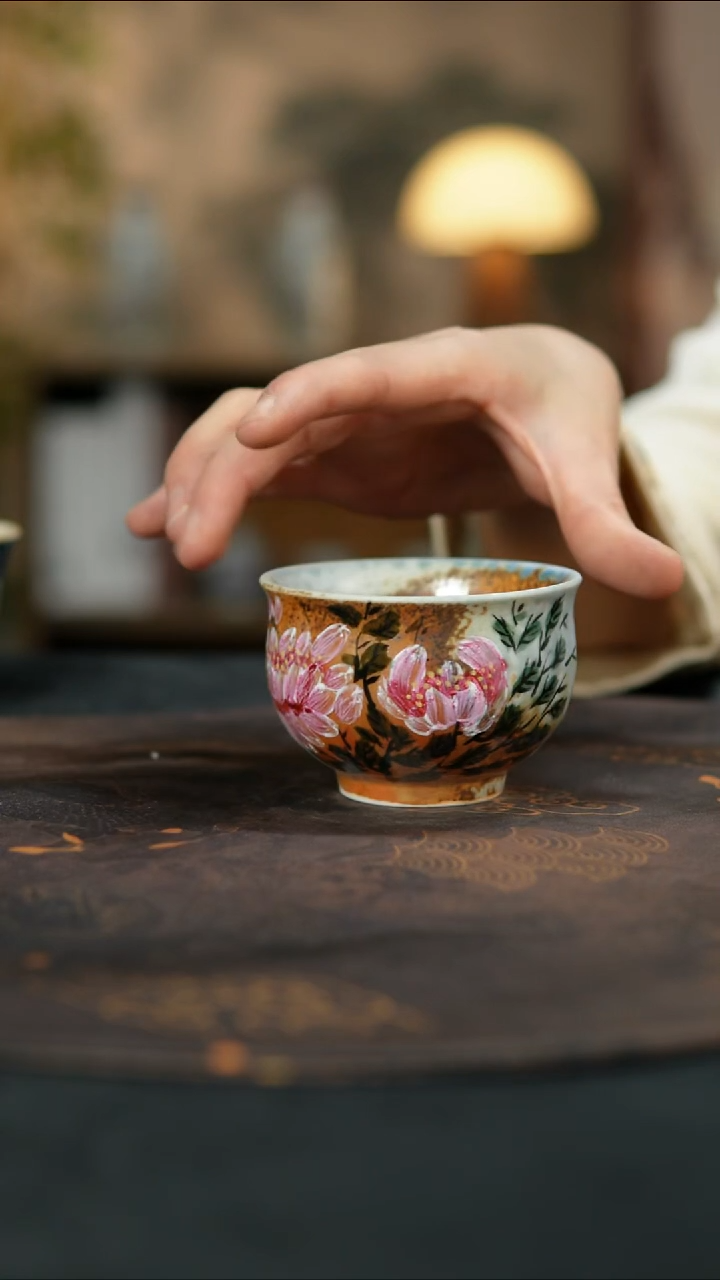 景德镇陶瓷杯碗柴烧多人