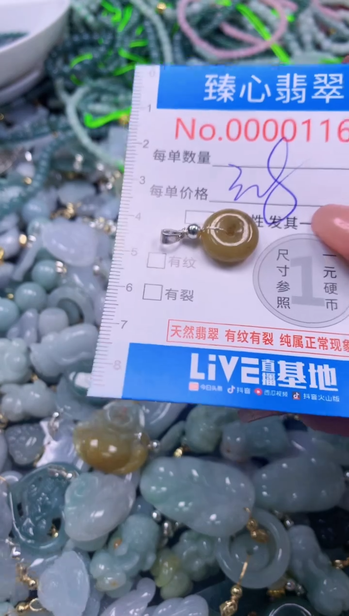 翡翠未镶嵌颈饰116