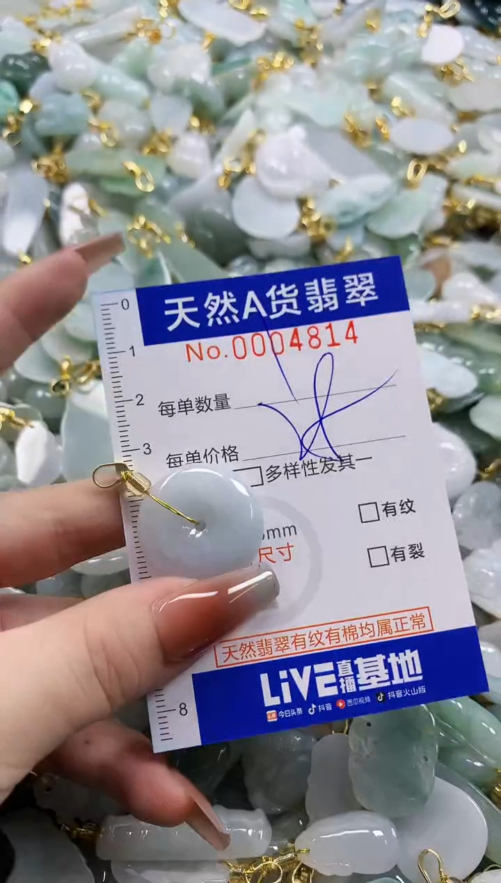 颈饰未镶嵌翡翠天然A货翡翠