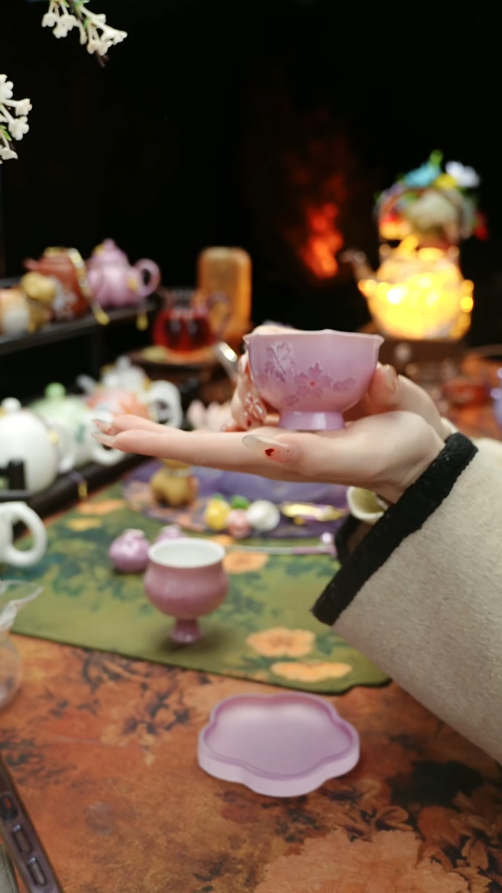 【闪购商品】紫色花口主人杯@@@@@@@@@@@@@