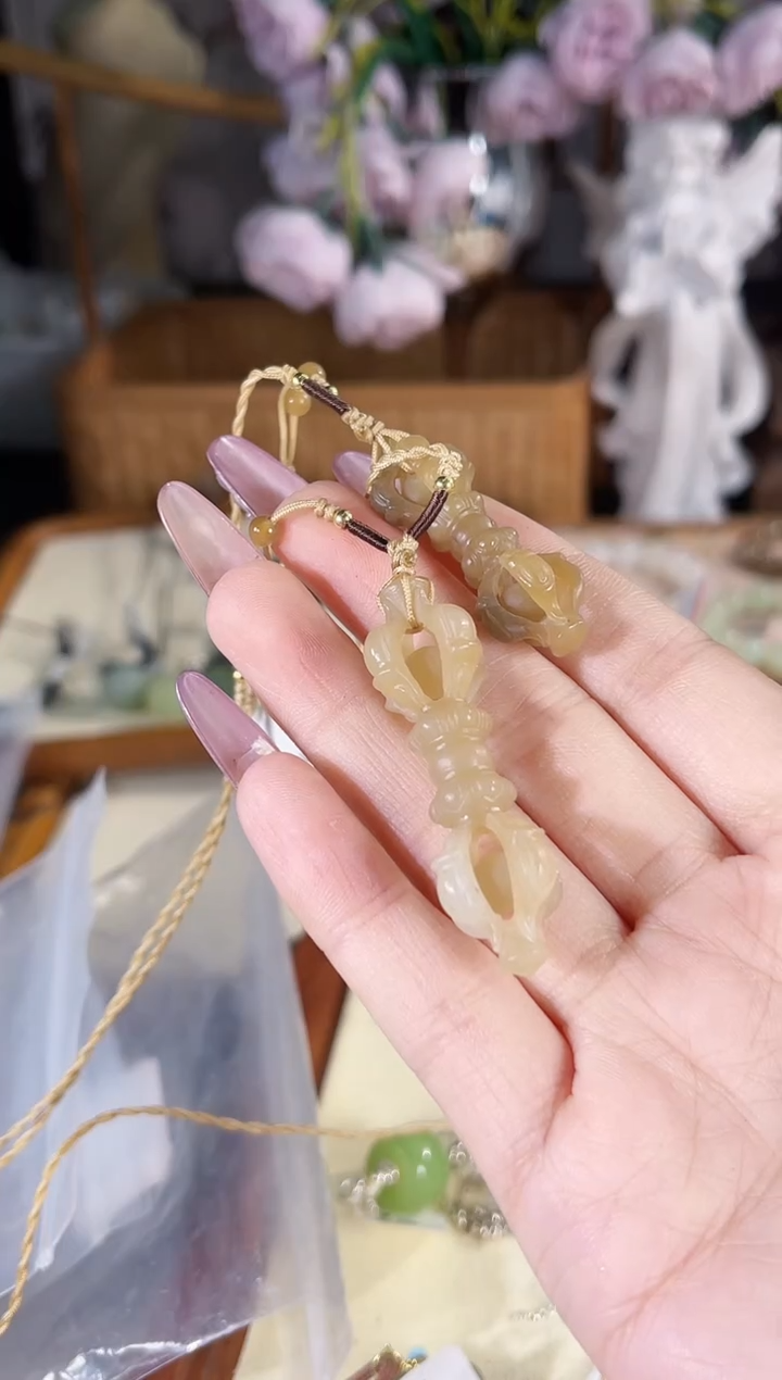 项链未镶嵌和田玉多样性发其一孤品默认微瑕