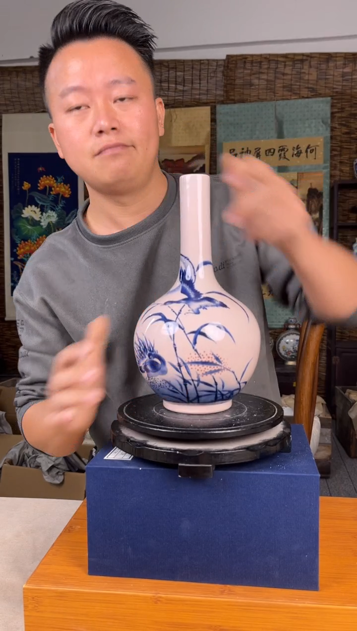 摆件瓷摆件瓷景德镇陶瓷摆件B255