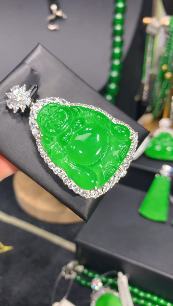 颈饰银S925镶嵌翡翠21一季