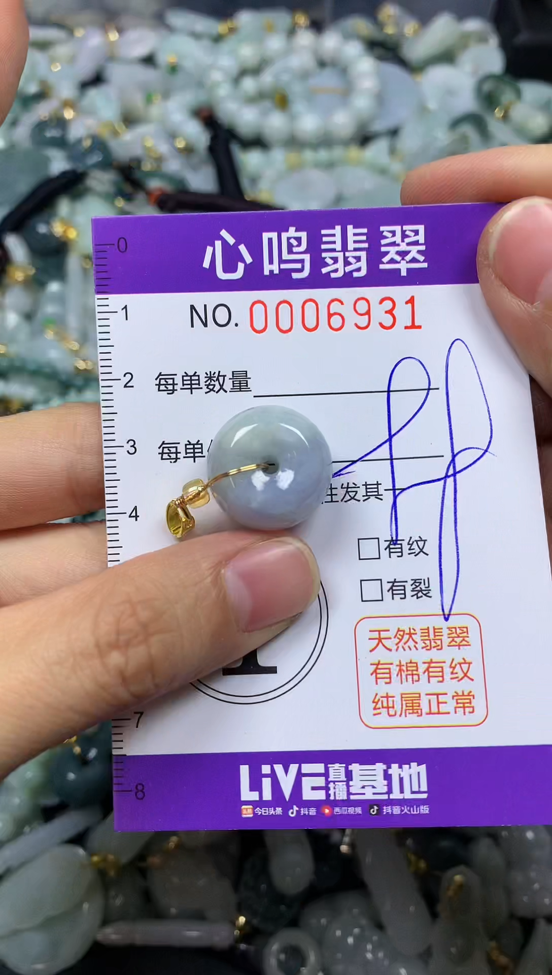 【闪购商品】翡翠颈饰未镶嵌闪购006931