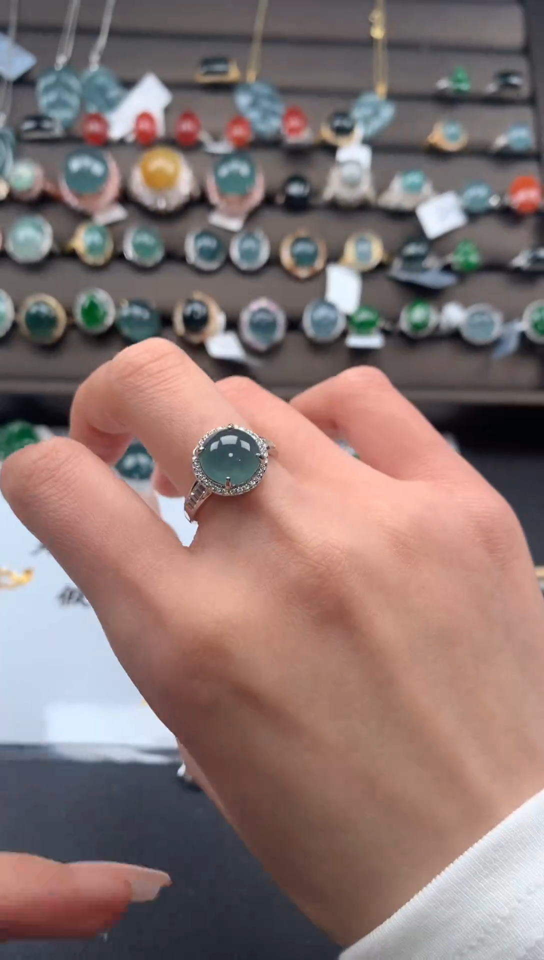 【闪购商品】翡翠戒指银S925镶嵌213213213