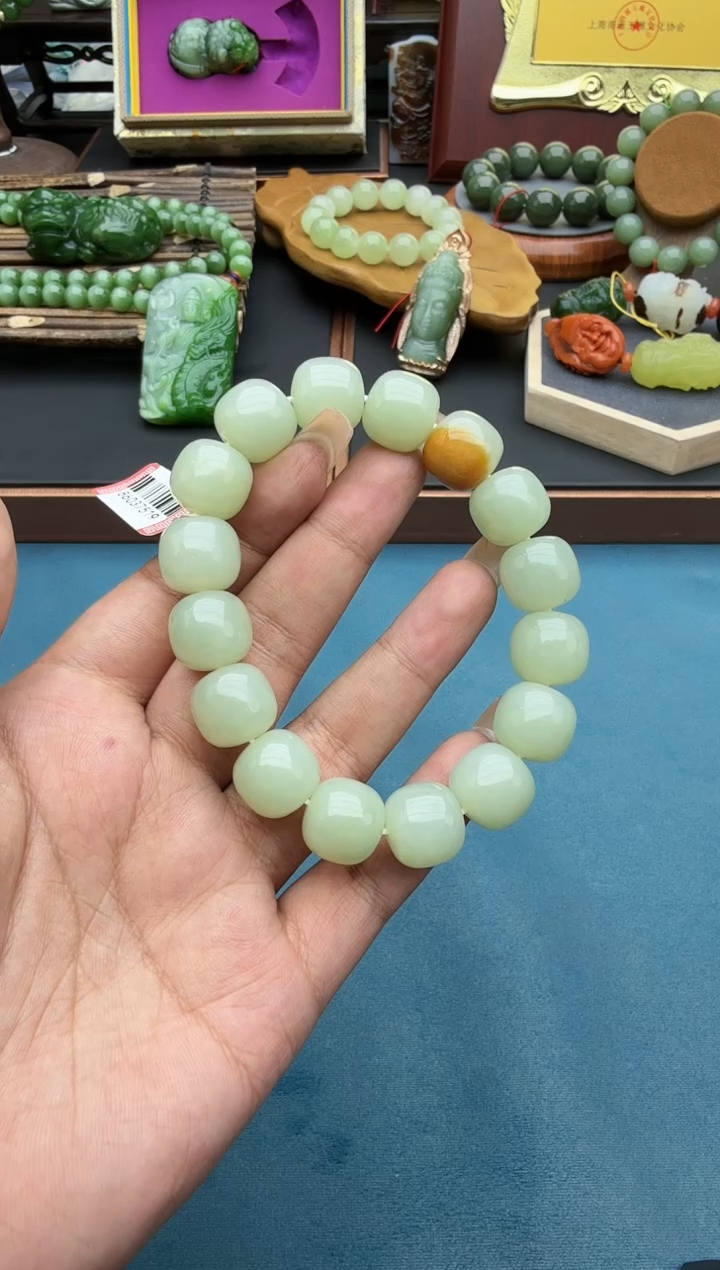 未镶嵌手串和田玉zl14