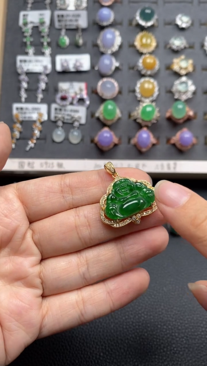 【闪购商品】翡翠戒指银S925镶嵌111111