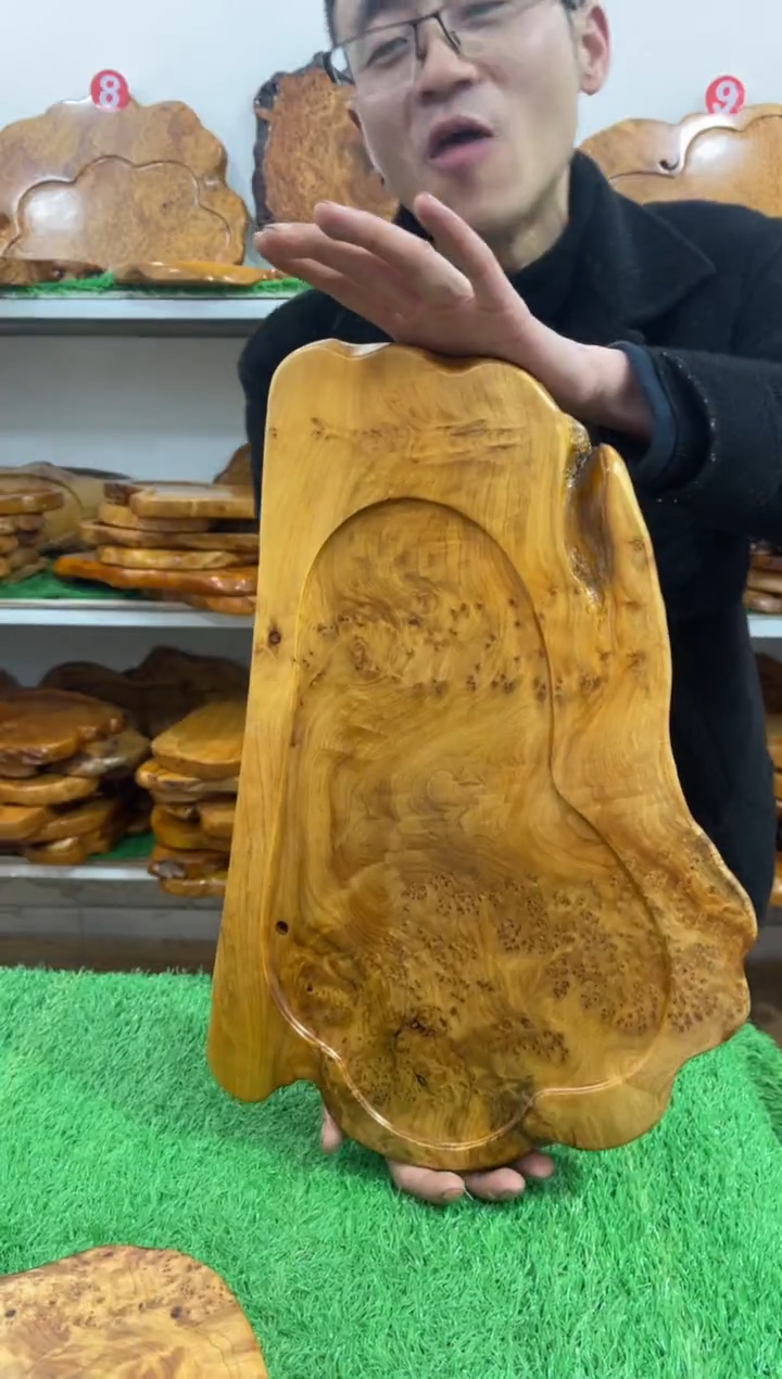 【闪购商品】四川香杉枯木榴茶盘