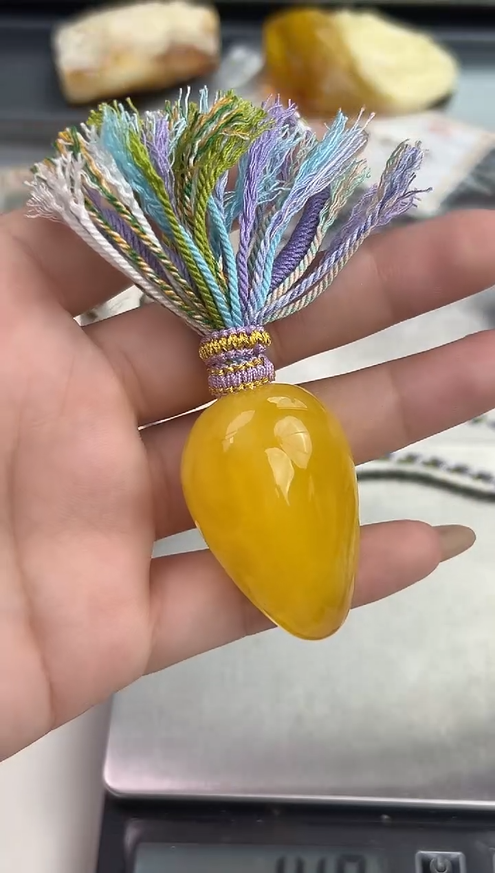 裸石琥珀未镶嵌天然琥珀蜜蜡吊坠