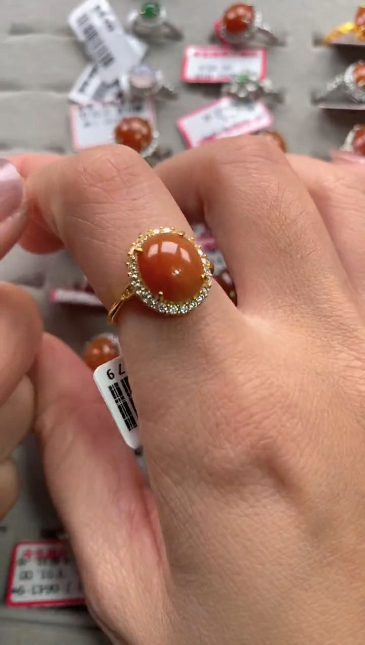 【闪购商品】翡翠戒指银S925镶嵌11111--1