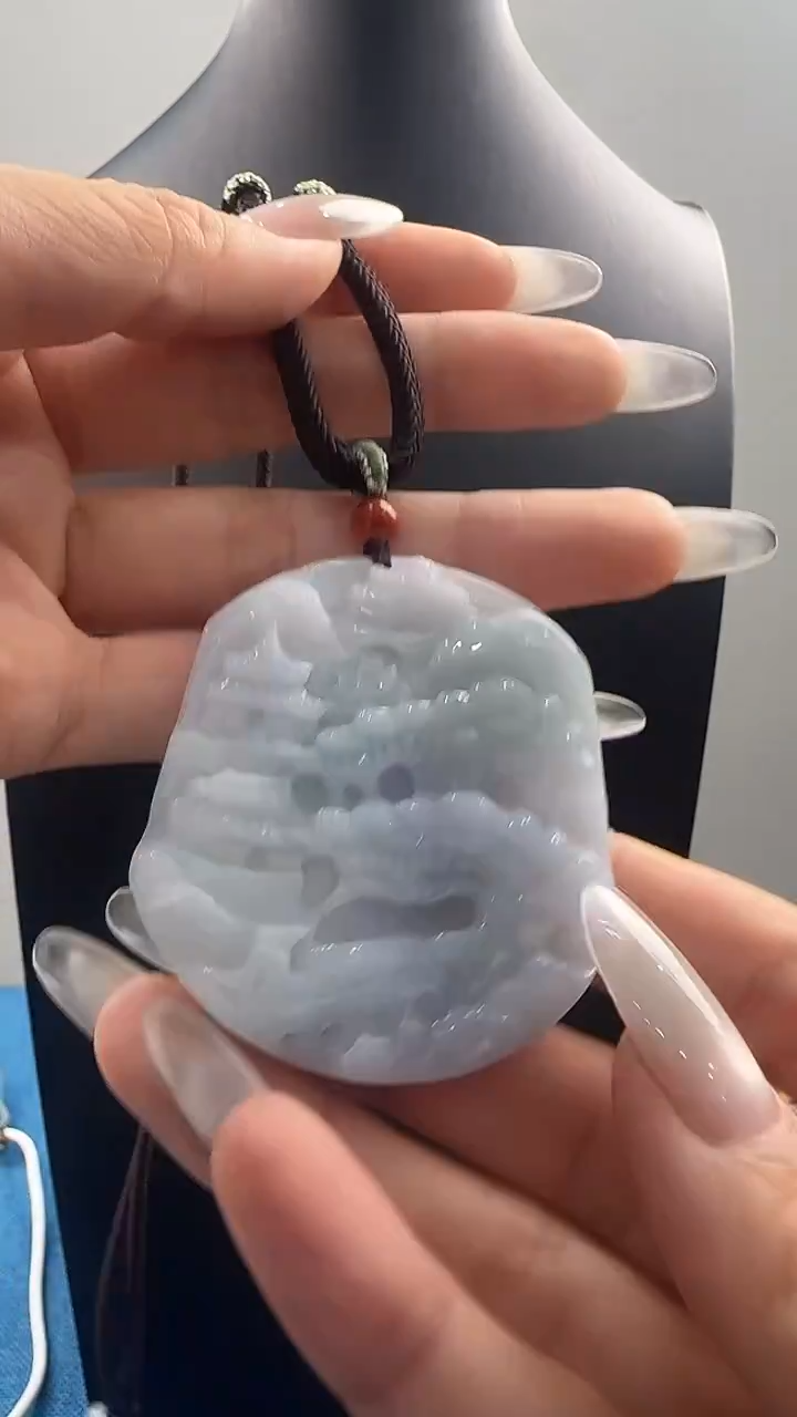 颈饰未镶嵌翡翠【先鉴后发】天然翡翠A货挂牌&送高档绳