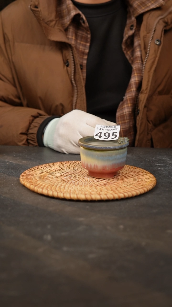 【闪购商品】瓷片景德镇手工花盆