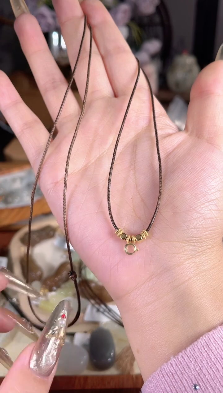 项链银S925镶嵌和田玉多样性发其一孤品默认微瑕