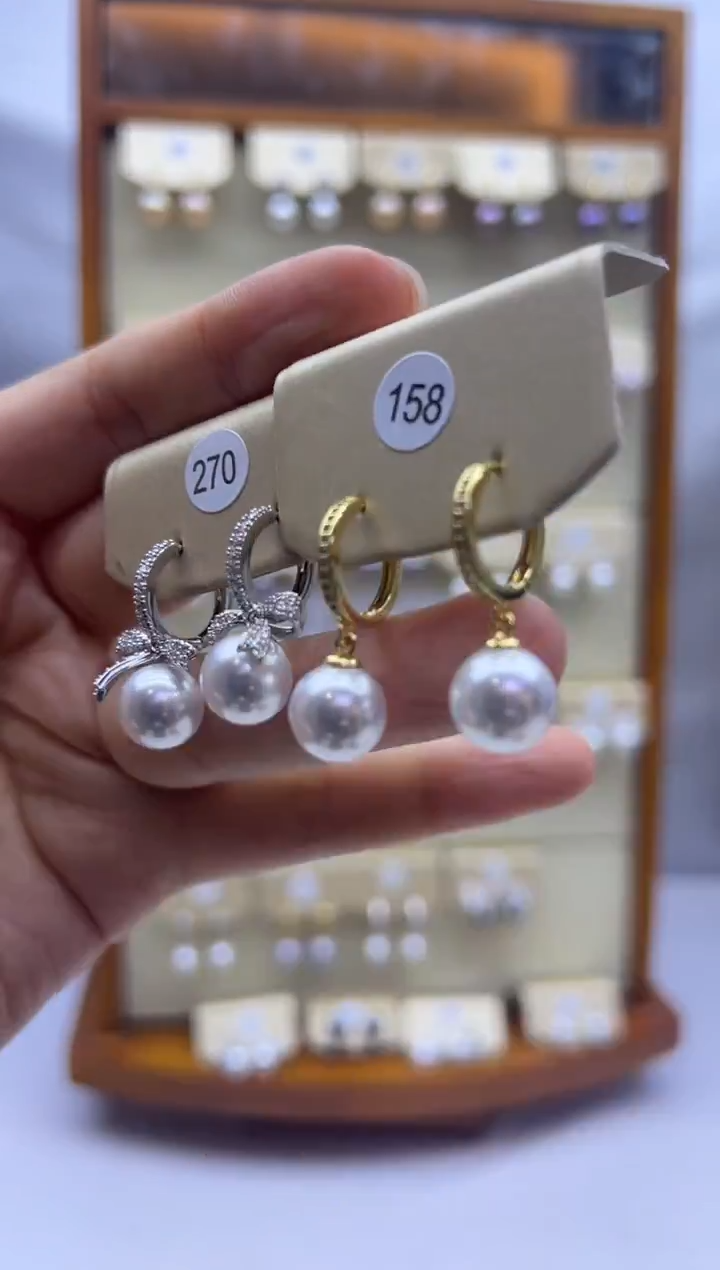 未镶嵌耳饰淡水珍珠270+158
