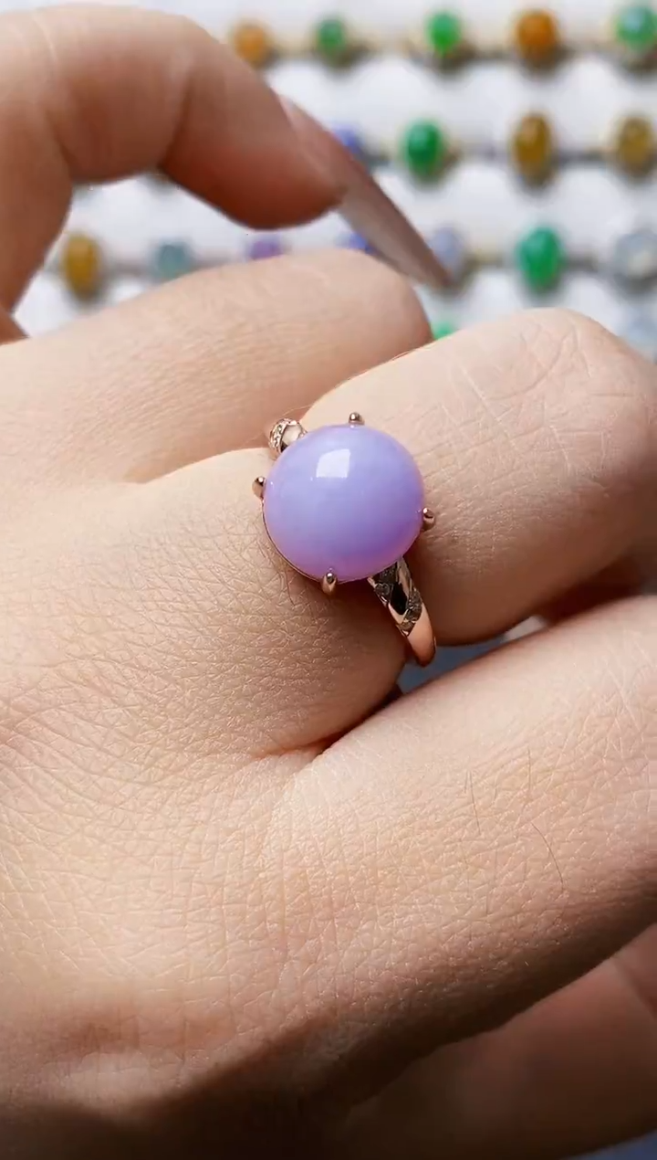 银S925镶嵌戒指翡翠0228