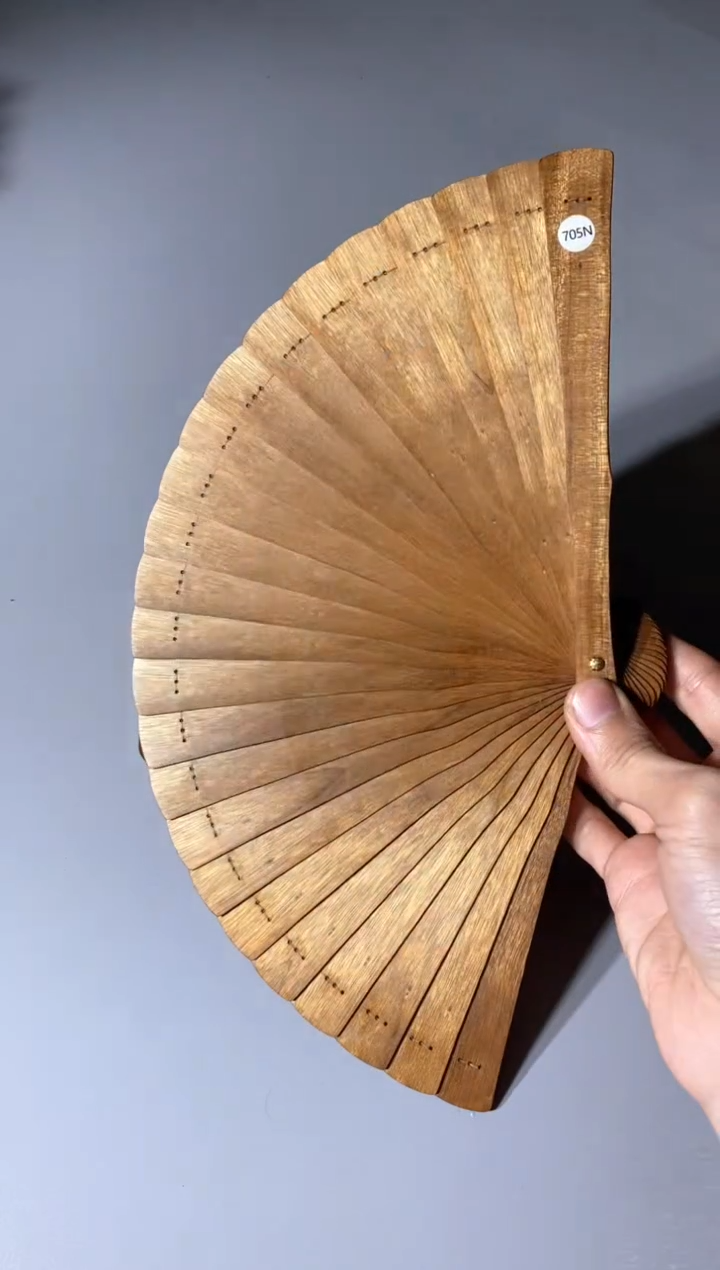 金丝楠705号18cm金丝楠木小叶桢楠扇子