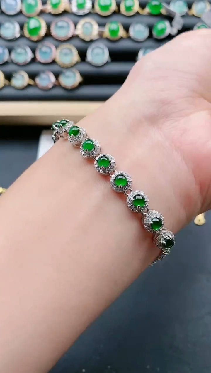 【闪购商品】翡翠戒指银S925镶嵌111111