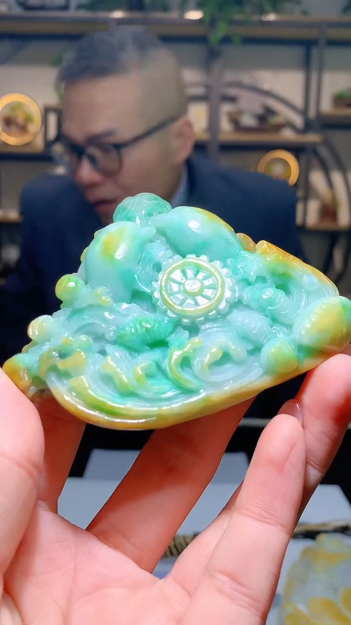 【闪购商品】定制翡翠未镶嵌1063hm-毛货挂件26