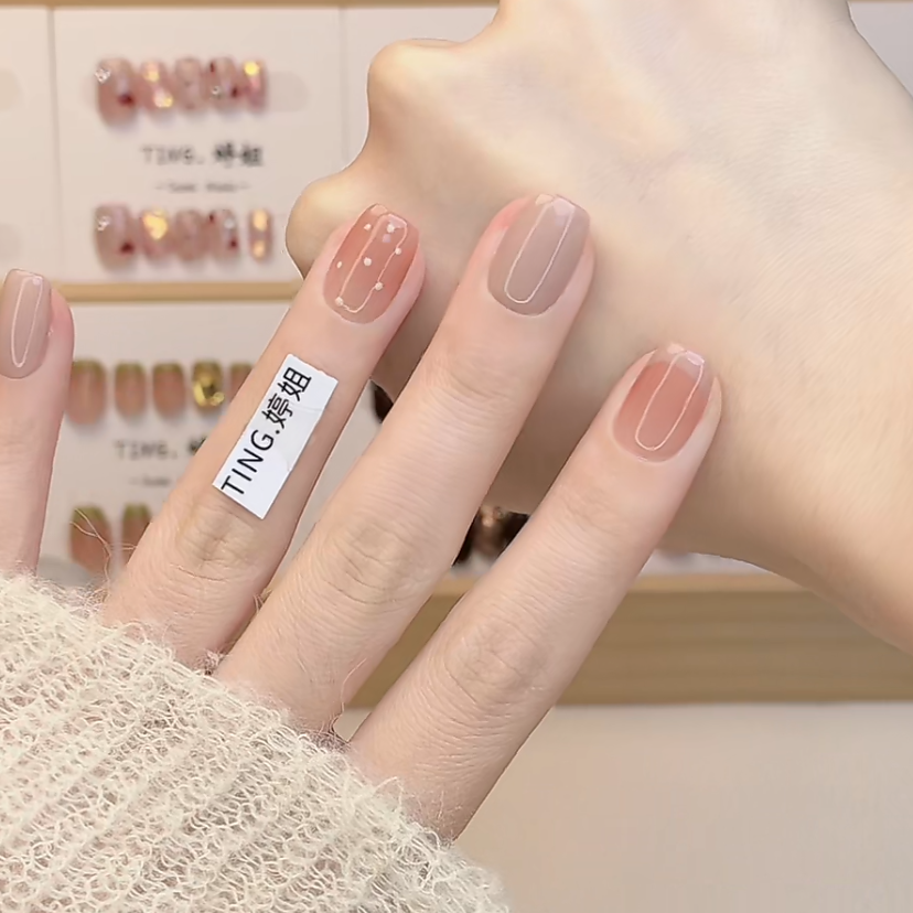 美甲【赫本】夏日显白小短甲水光感少女心氛围感