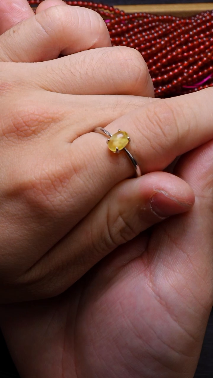 【闪购商品】蜜蜡裸石未镶嵌Q002蜜蜡戒指