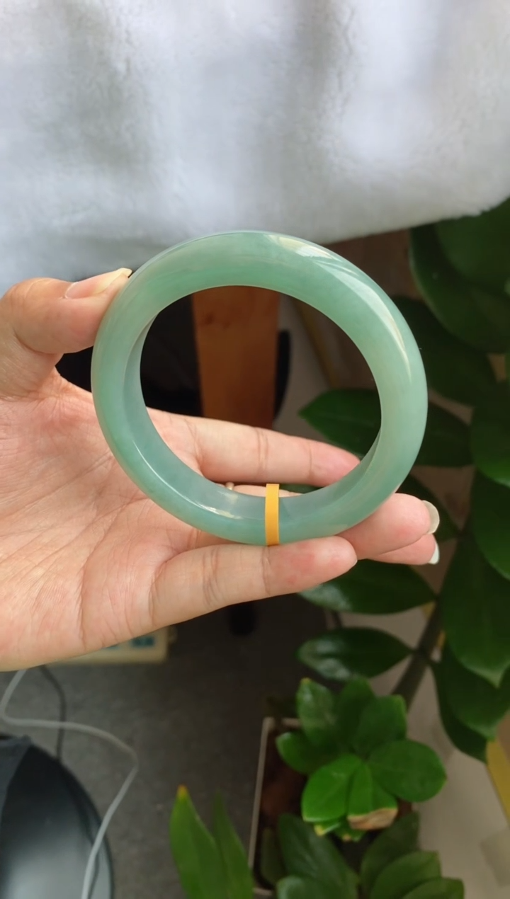 【闪购商品】翡翠手镯未镶嵌（老坑湖水绿海蓝）17号