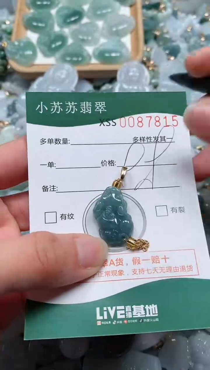 【闪购商品】翡翠颈饰未镶嵌闪购商品0087815