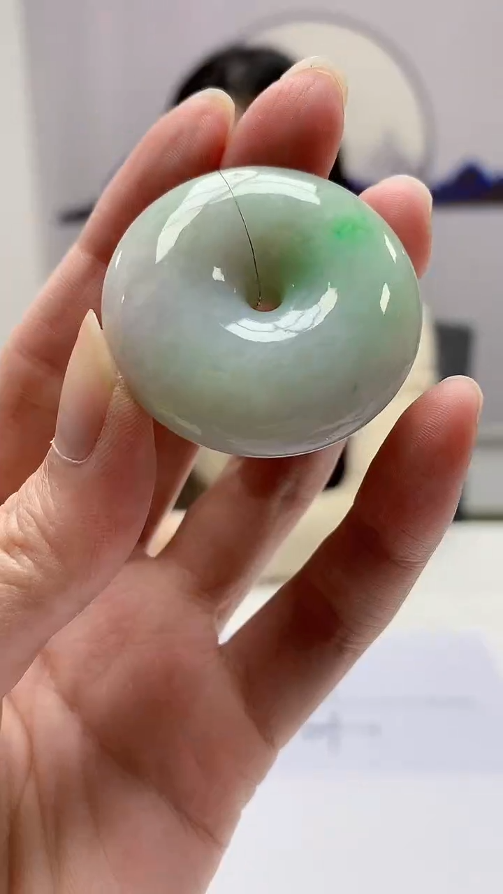 【闪购商品】定制翡翠未镶嵌0405zm-毛货挂件59扣子