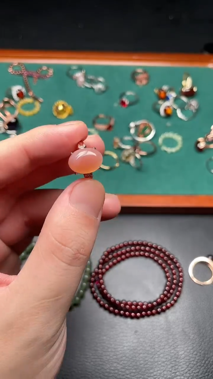 未镶嵌戒指玛瑙/玉髓多样性发货拍一发一