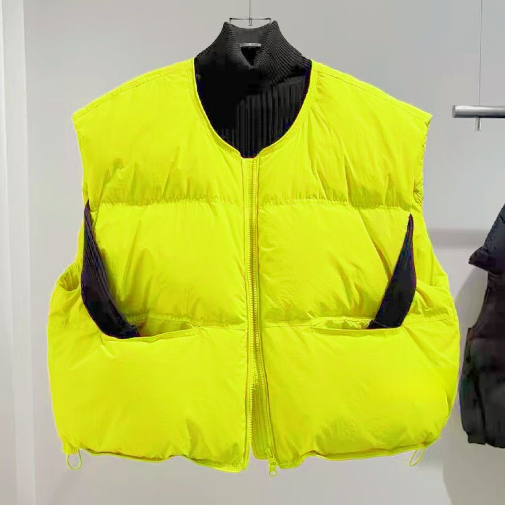 〖猫姐衣橱〗秋冬新款糖果色廓肩宽松搭配面包马甲9659