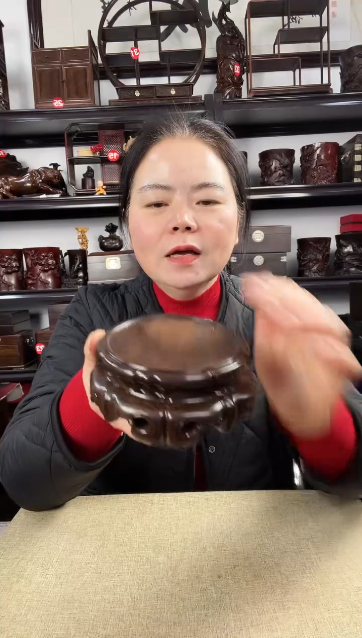 木旋转如意老李红木工艺品