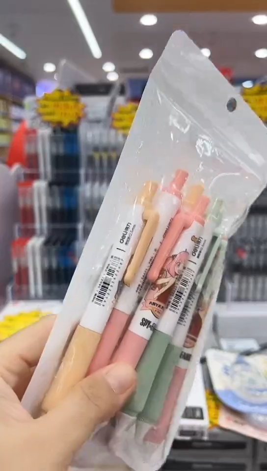 得力SA623按动中性笔0.5(黑色)速干子弹头(10支)