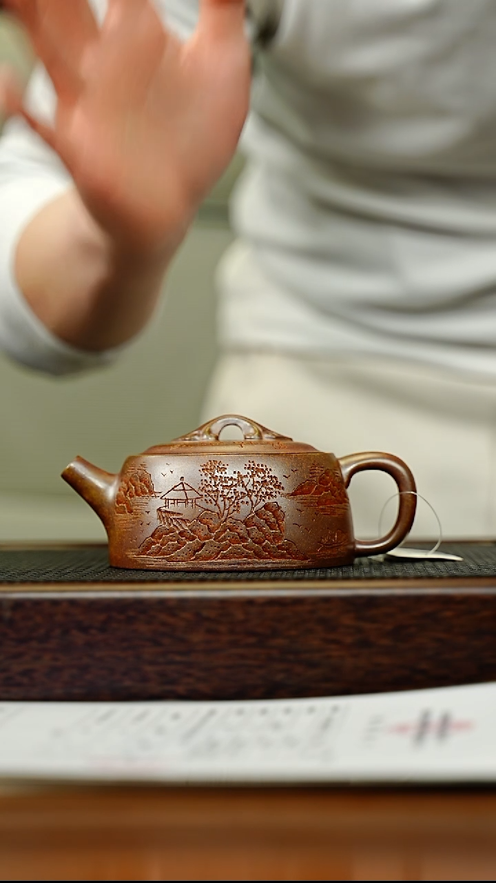 茶壶紫砂宜兴原矿 手工 紫砂壶容量200CC