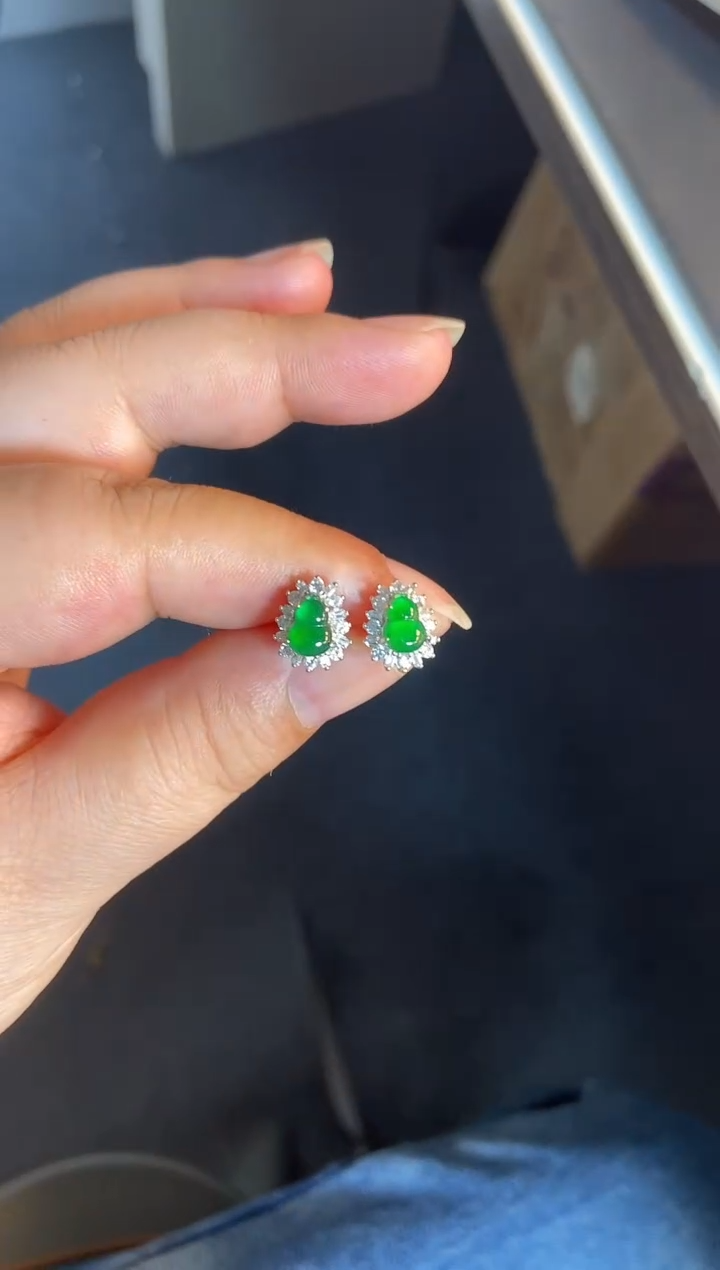 吊坠(不含链)银S925镶嵌翡翠1