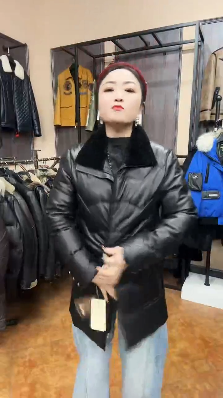 羊皮羊皮羽绒 48码 100-120