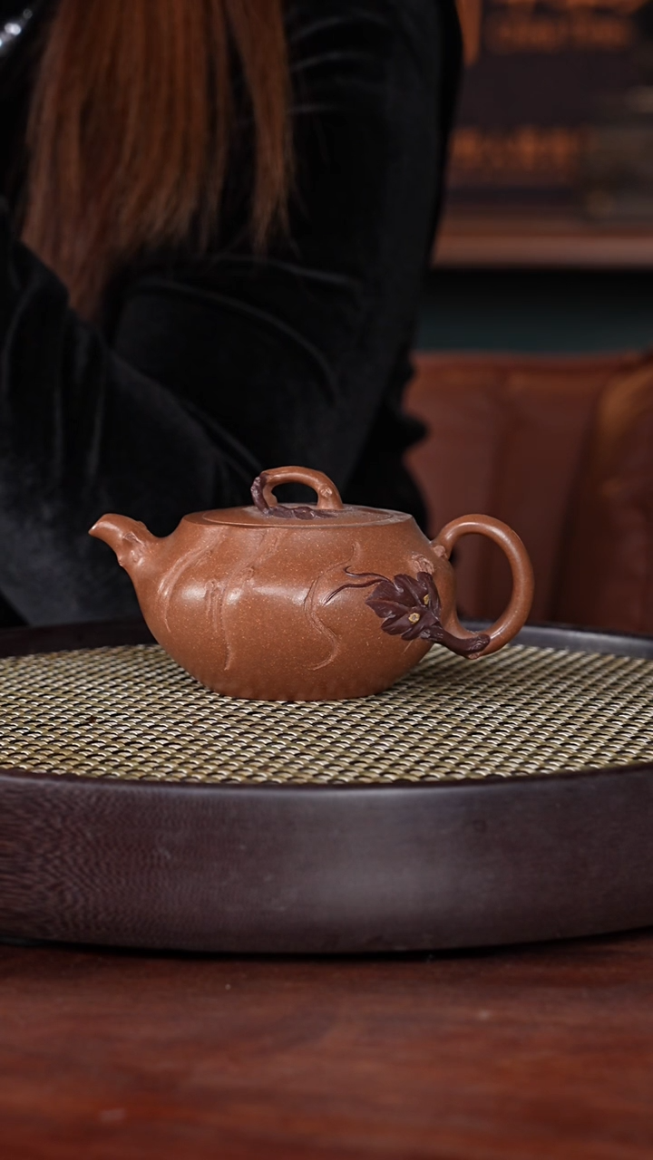 【闪购商品】紫砂茶壶叶琴14-07  紫砂壶