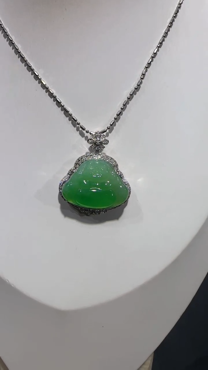 【闪购商品】翡翠吊坠(不含链)18K金镶嵌吊坠