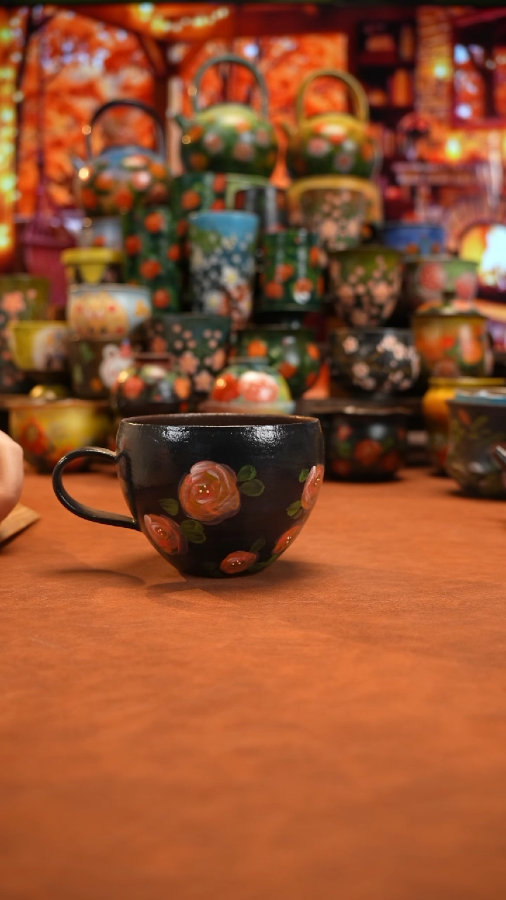 油画   釉下彩   杯子