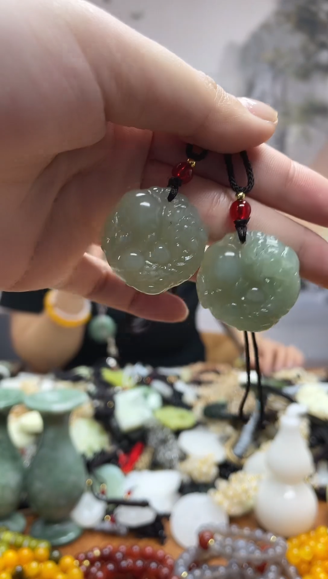 未镶嵌岫玉吊坠多样性发货拍一发一