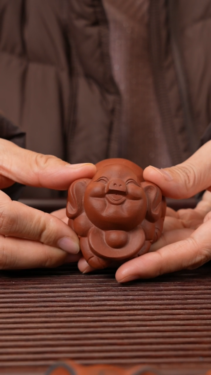 【闪购商品】紫砂茶宠元宝小猪