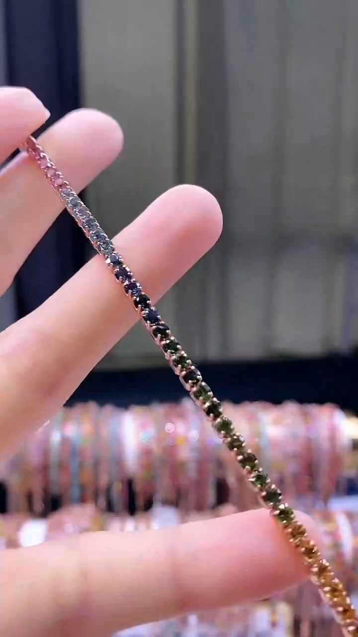 【闪购商品】碧玺手链银S925镶嵌354354354345354