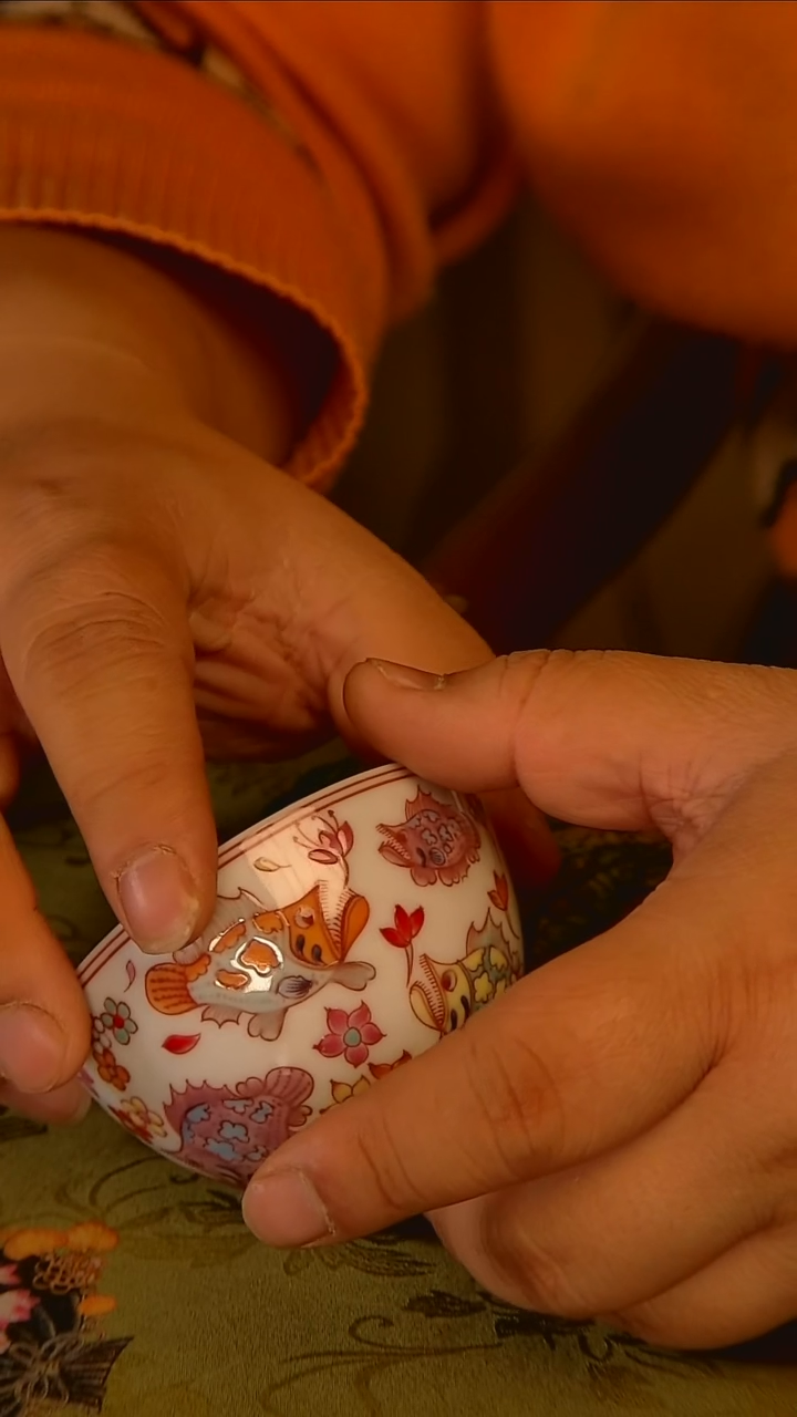 杯手工手绘杯杯很美丽