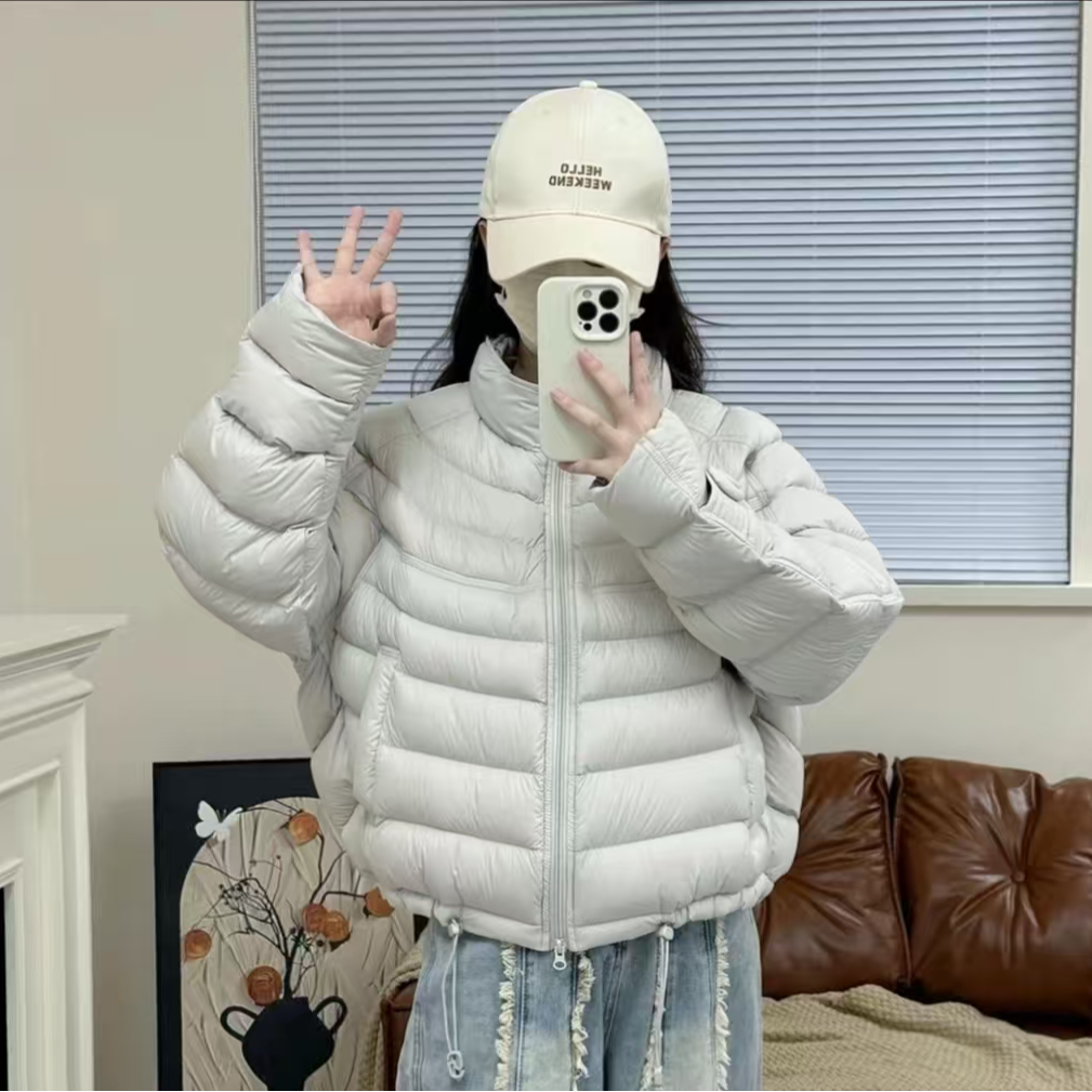 爆款排骨棉服2025女新款爆款秋冬时尚立 领韩版宽松百搭外套棉服