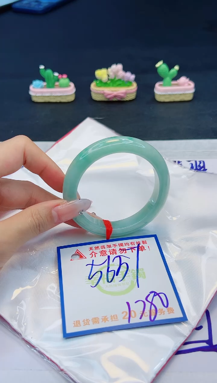 【闪购商品】翡翠手镯未镶嵌，质检证书图片色彩偏黑白