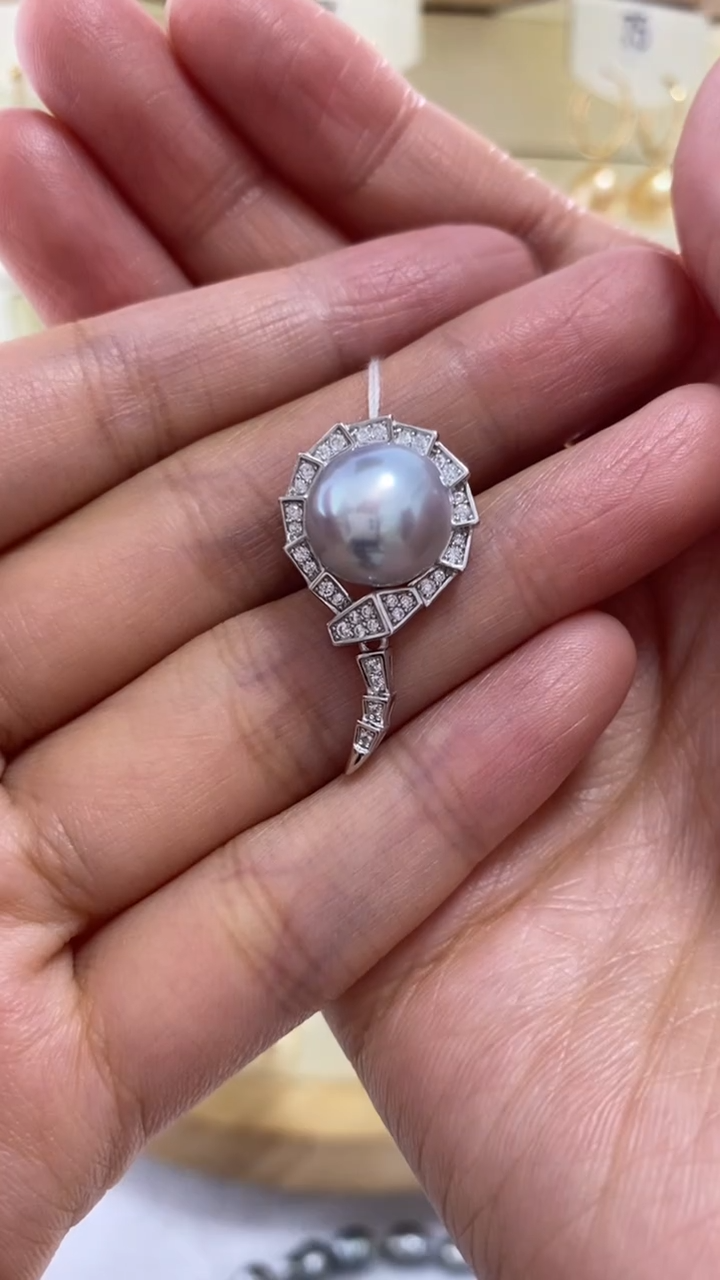【闪购商品】海水珍珠吊坠(赠链)银S925镶嵌吊坠