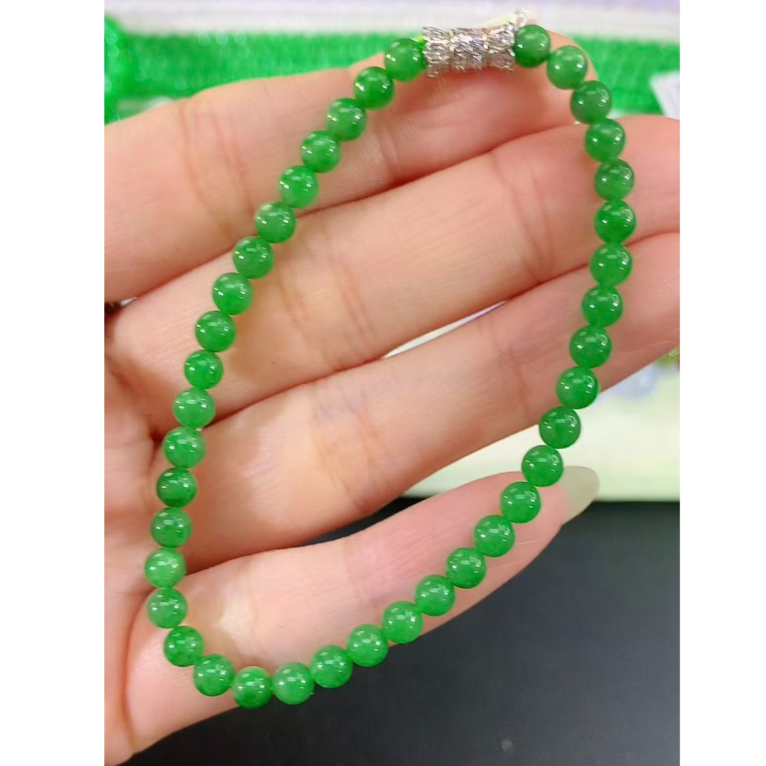 精品翡翠珠链手串1699-多样性发其一11.30