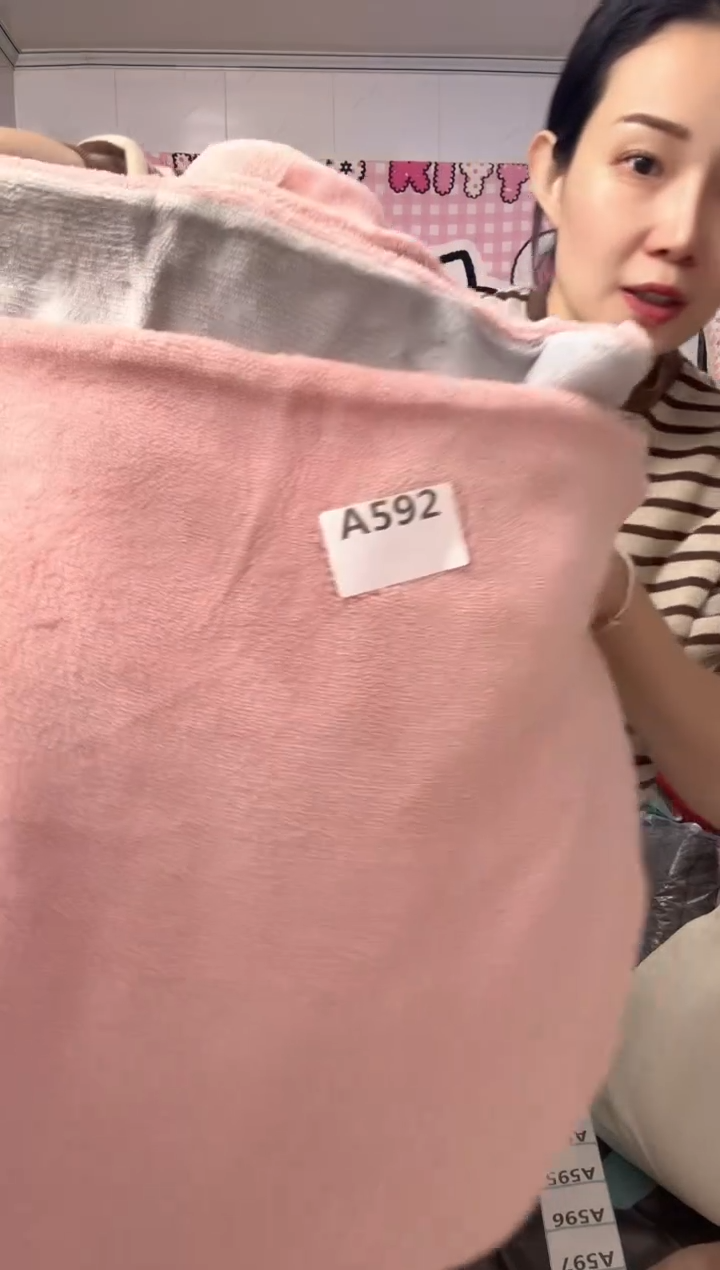 牛奶绒592粉灰色四件套床单款默认微瑕