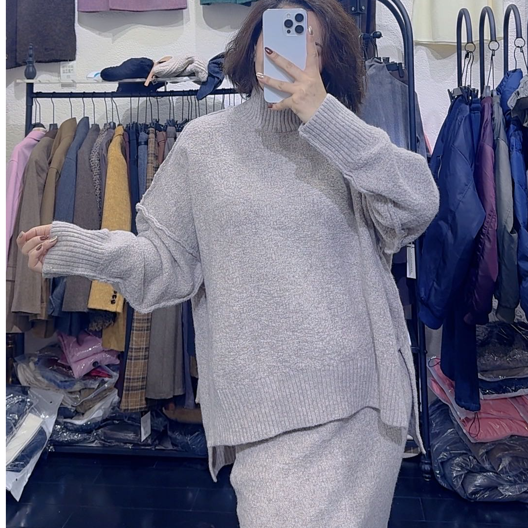  冬季套装欧美气质网红时尚休闲百搭宽松潮流设计师女士