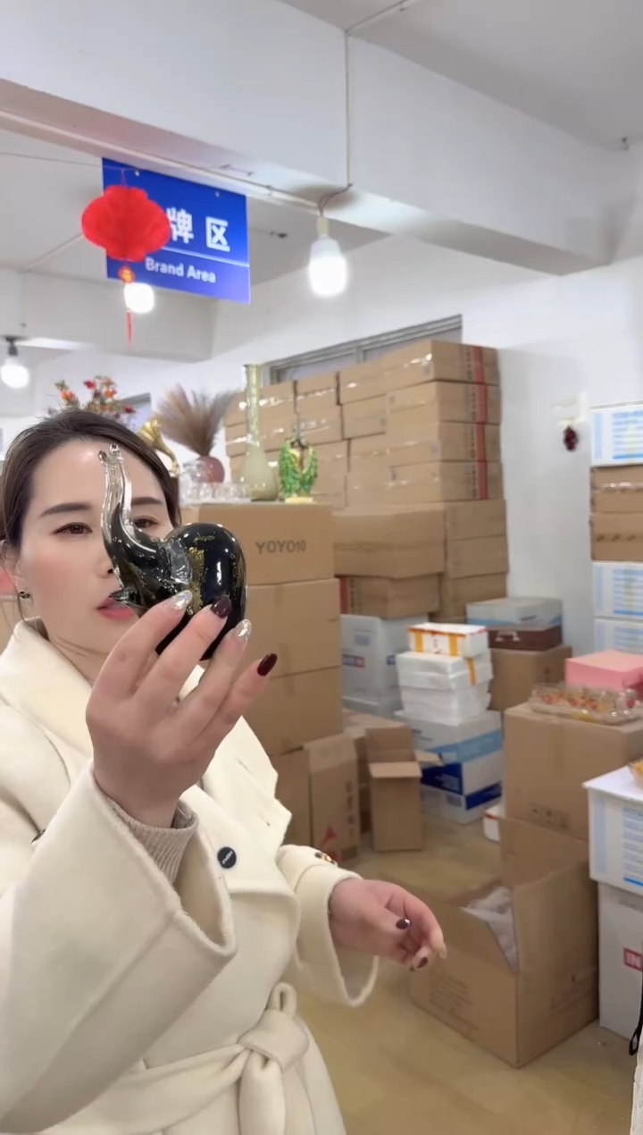 【闪购商品】无铅玻璃洛芙花器-x-早25