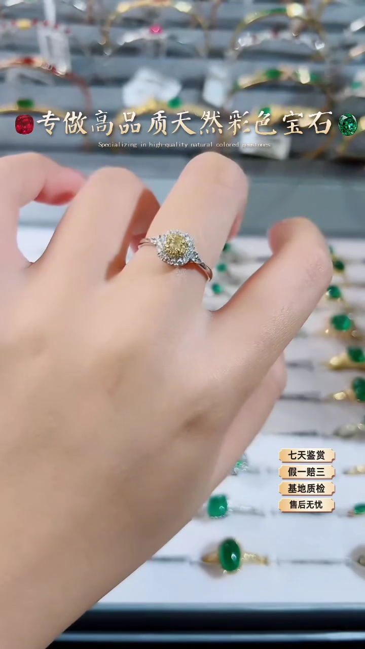 【闪购商品】钻石戒指18K金镶嵌 ·